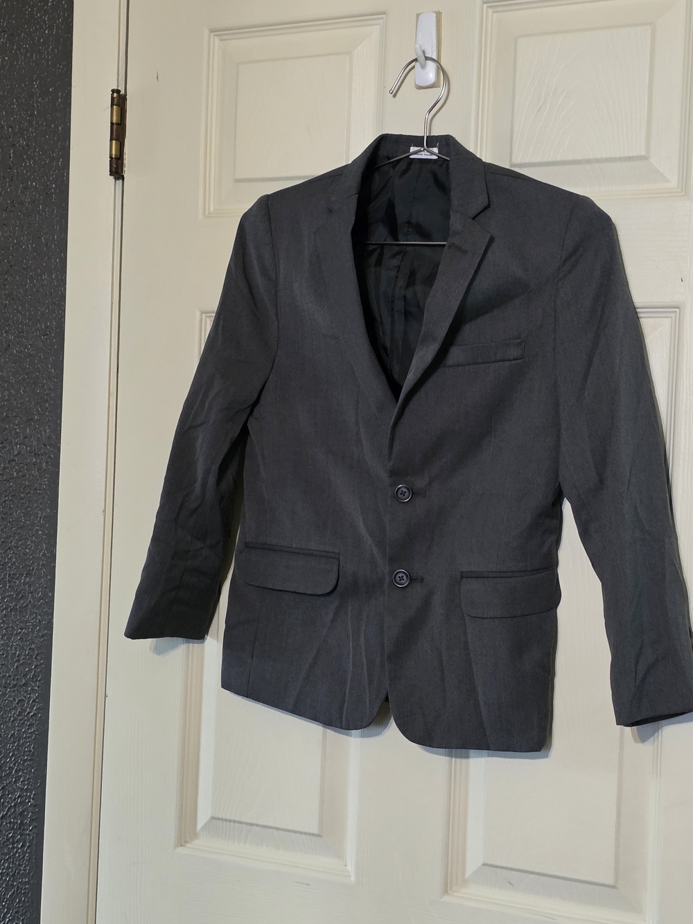 Calvin Klein Dark Gray Two-Button Kids Blazer